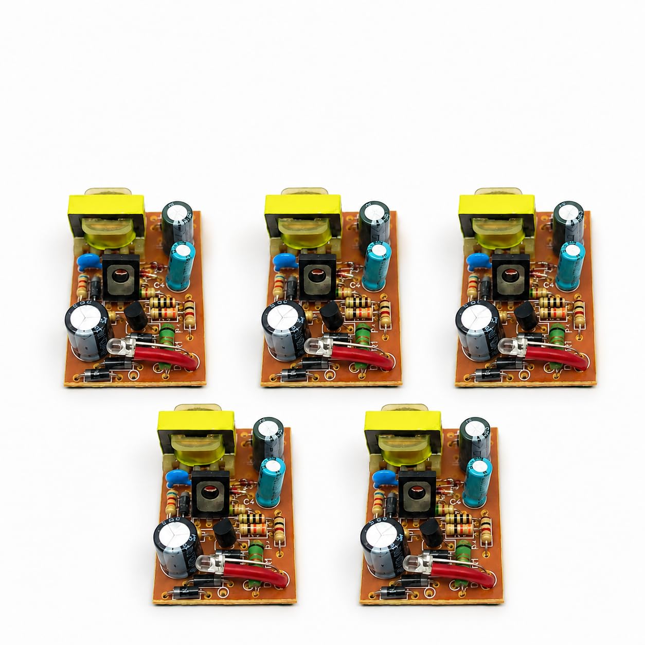 SMPS 220V AC to 5V DC Power Supply Board Driver PCB for LEDCCTV – Pack of 5 Power Supply-image-41