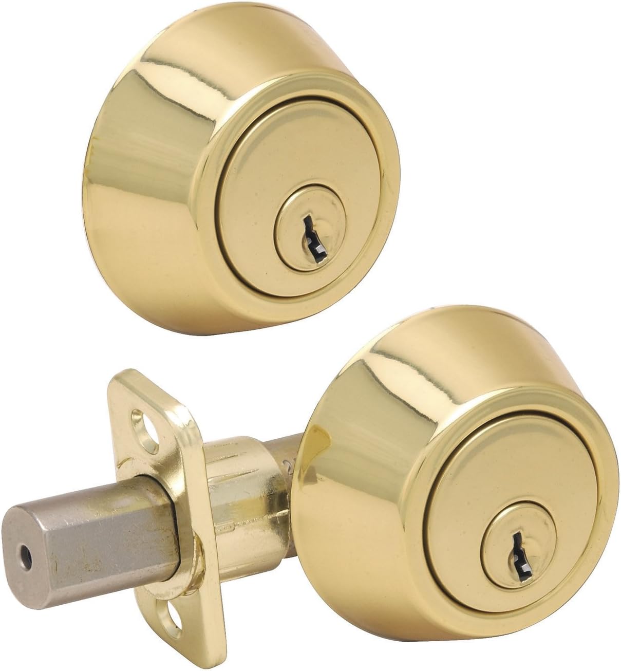 Hardware House 499020 Deadbolt Double Cylinder Brass Door Dead Bolts