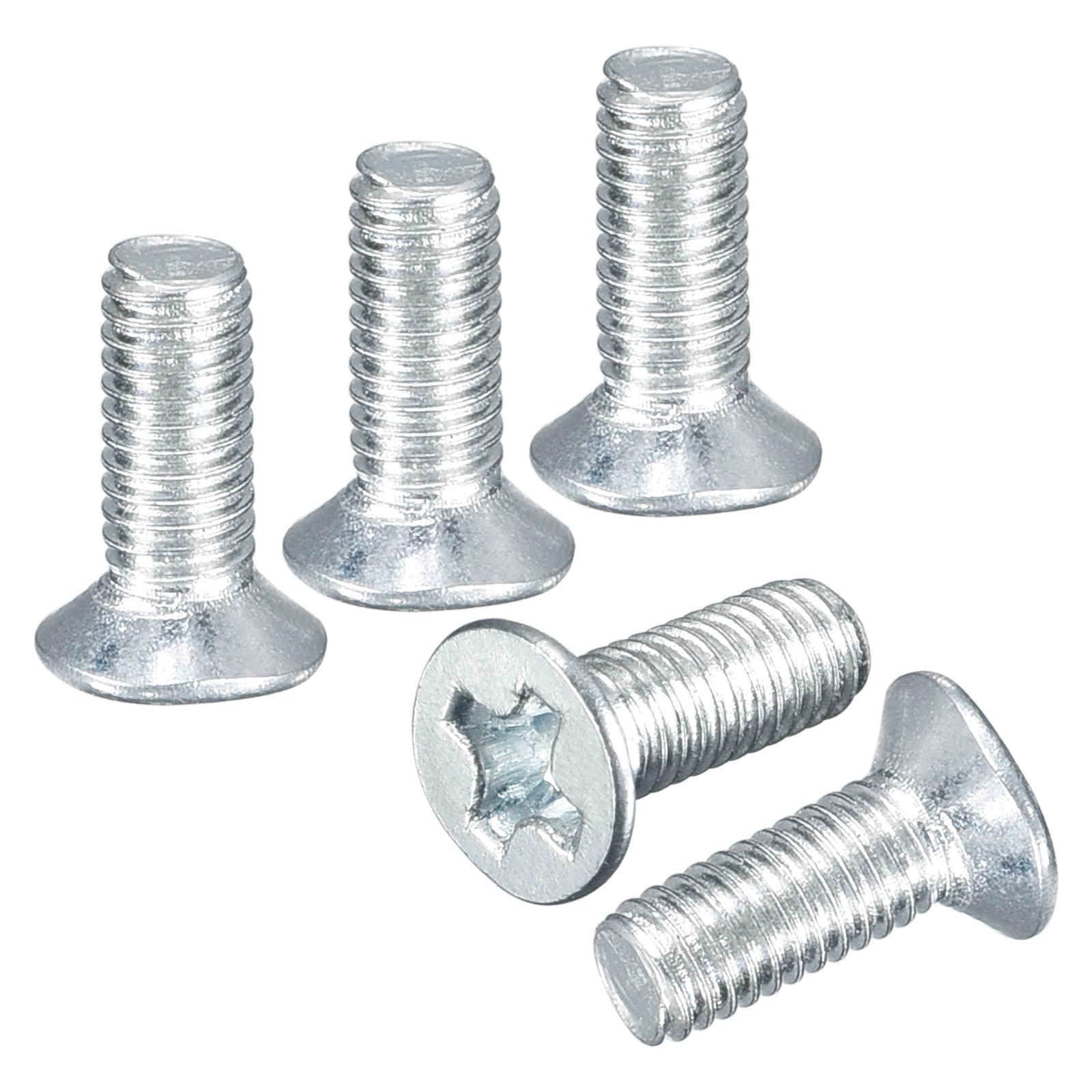DTGN M3-0.5x8 Phillips Countersunk Bolts Zinc Plated 100PCS