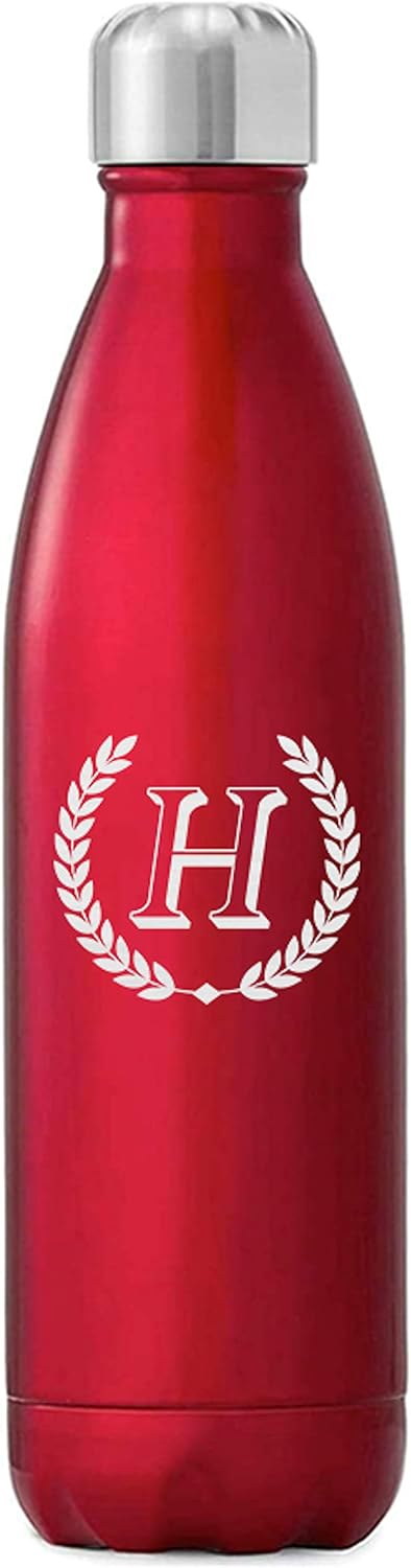 Personalized Stainless Steel Bottle 17oz - Horace (Brown)