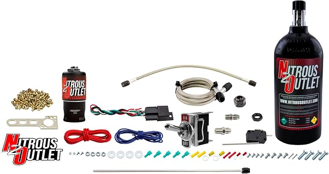 Nitrous Outlet Powersports Dry Single Discharge Hard-Line System 10,15,20,25,30 HP2.5lb Bottle