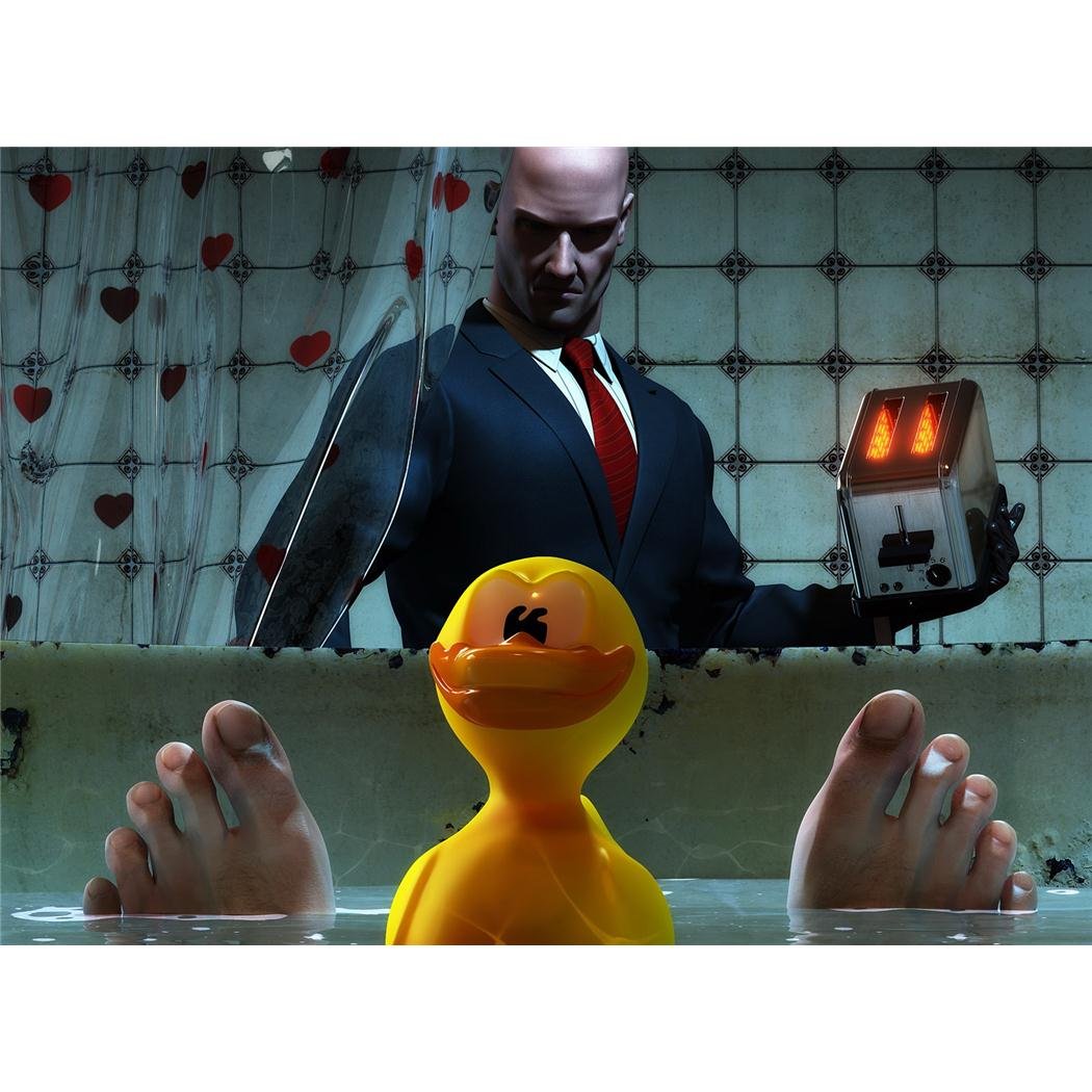 Hitman Blood Money Poster by Silk Printing # Size about (82cm x 60cm, 33inch x 24inch) # Unique Gift # D8F165