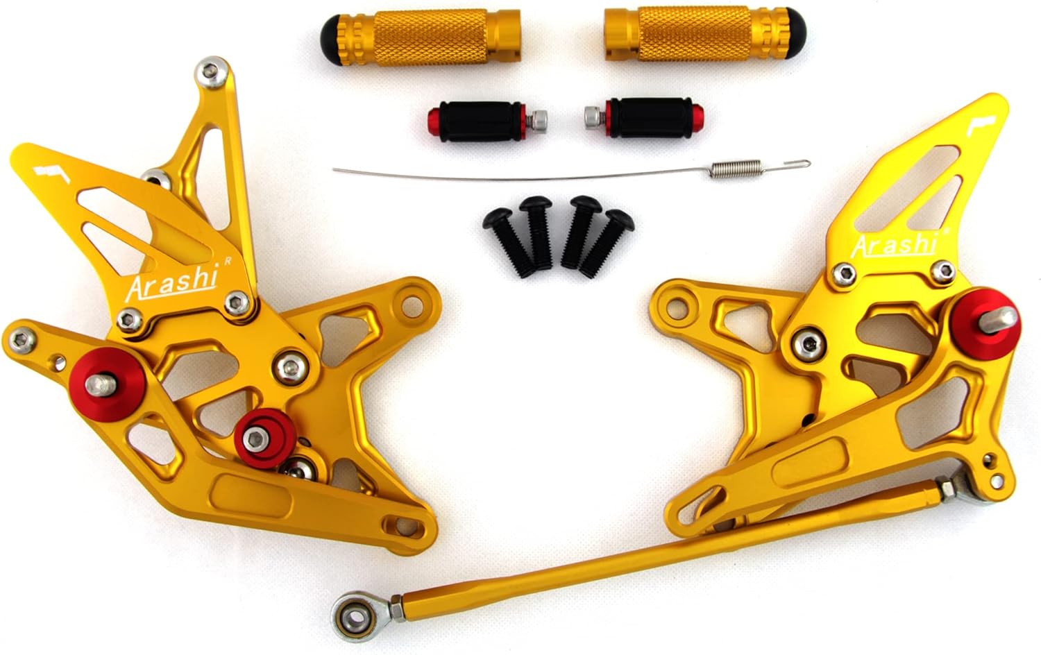 Arashi Rearsets Footrests FootPegs for KAWASAKI NINJA ZX6R