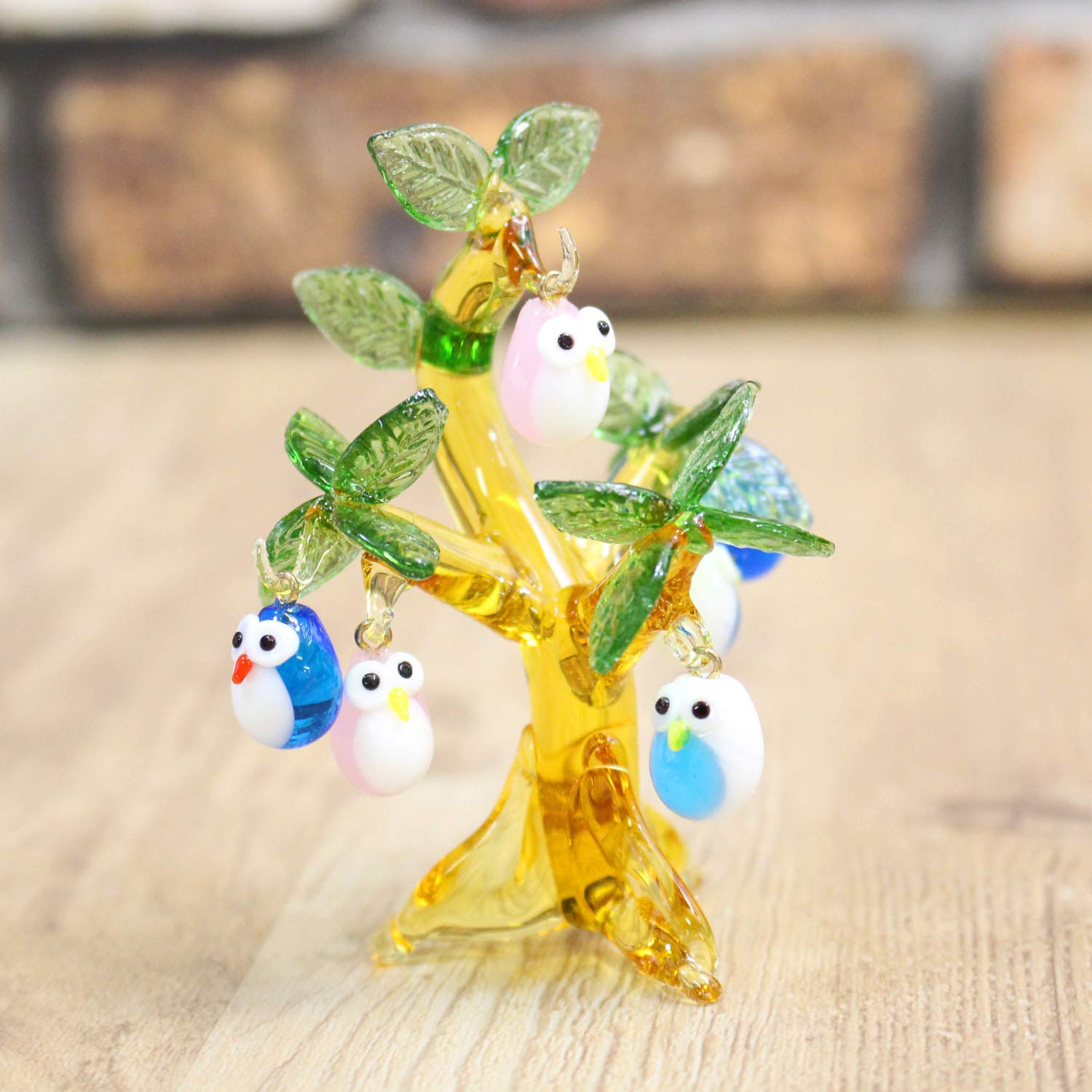 Amazon.co.jp: フォーカート かわいい ふくろう 手作り ガラス細工
