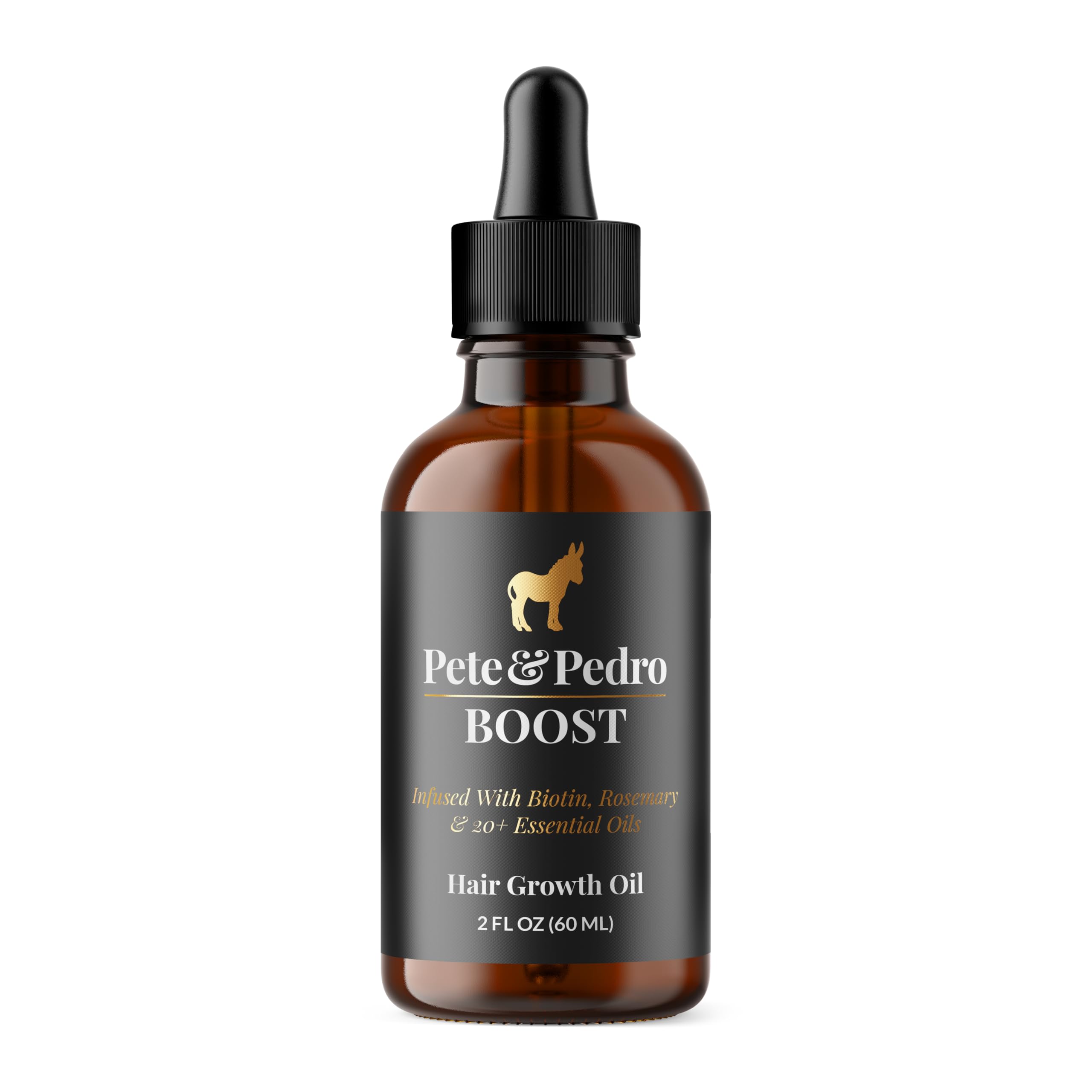 Pete Pedro BOOST Hair Beard Strengthening Growth Natural Scalp Health Serum Oil For Men Women - With Rosemary