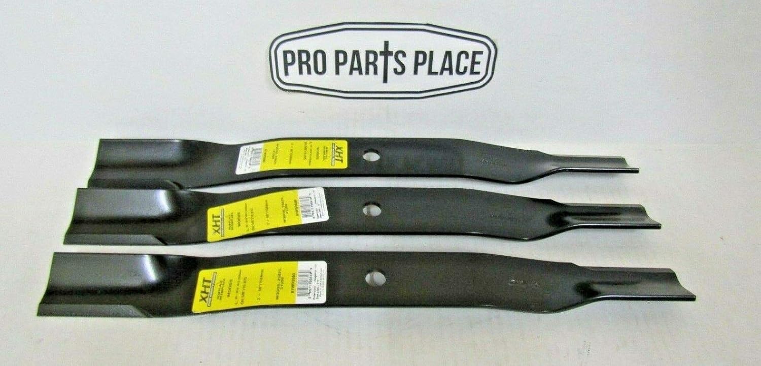 XHT 3 REP HD Blades Woods 31359 23825 31359KT L59 RM59 RM500 60" Deck Left Hand