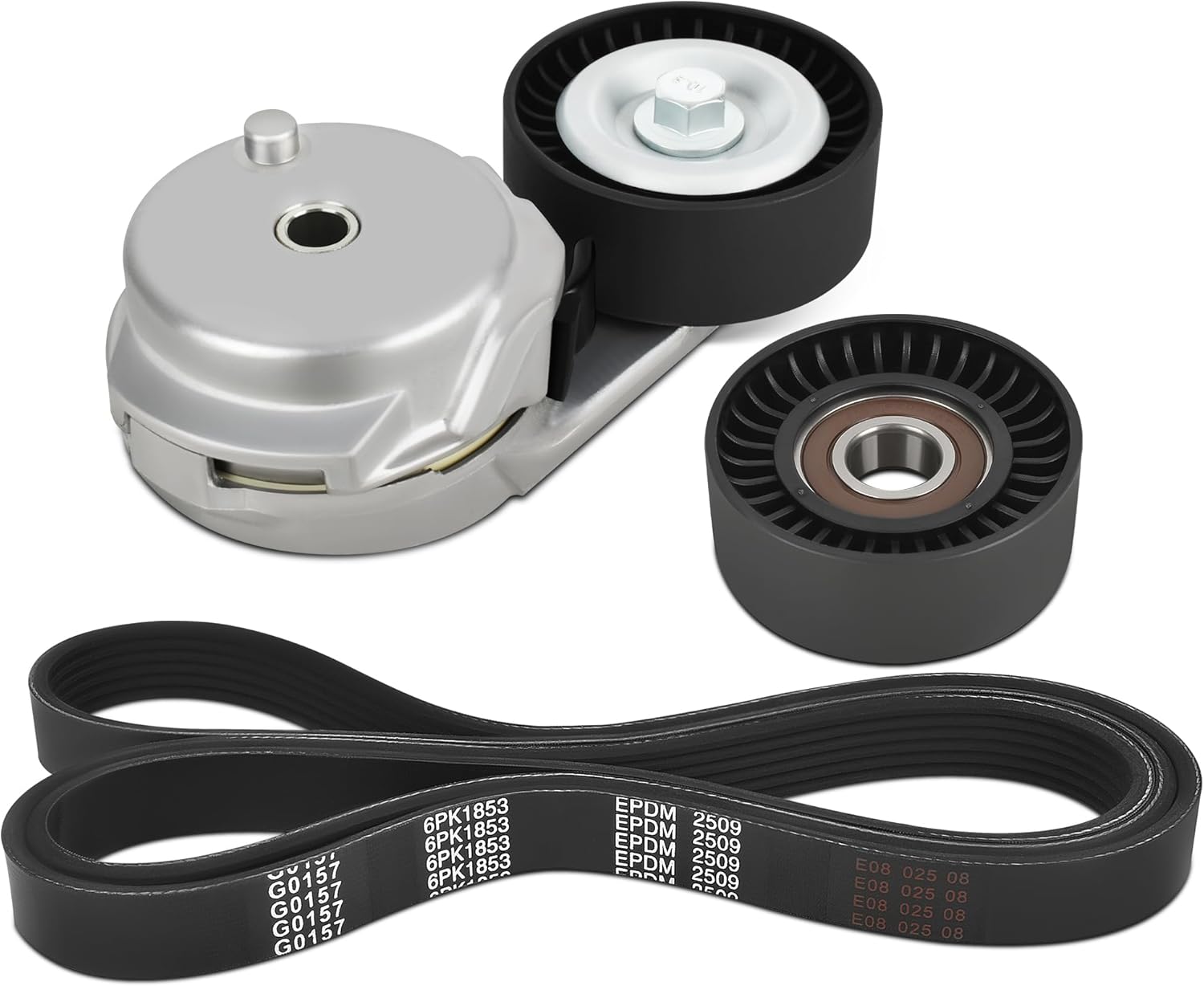 HYR Serpentine Belt Kit Fit for Ram 1500 2013-2022, Ram 1500 Classic 2019-2022, OHV V8 5.7L, belt tensioner kit with belt and idler pulley