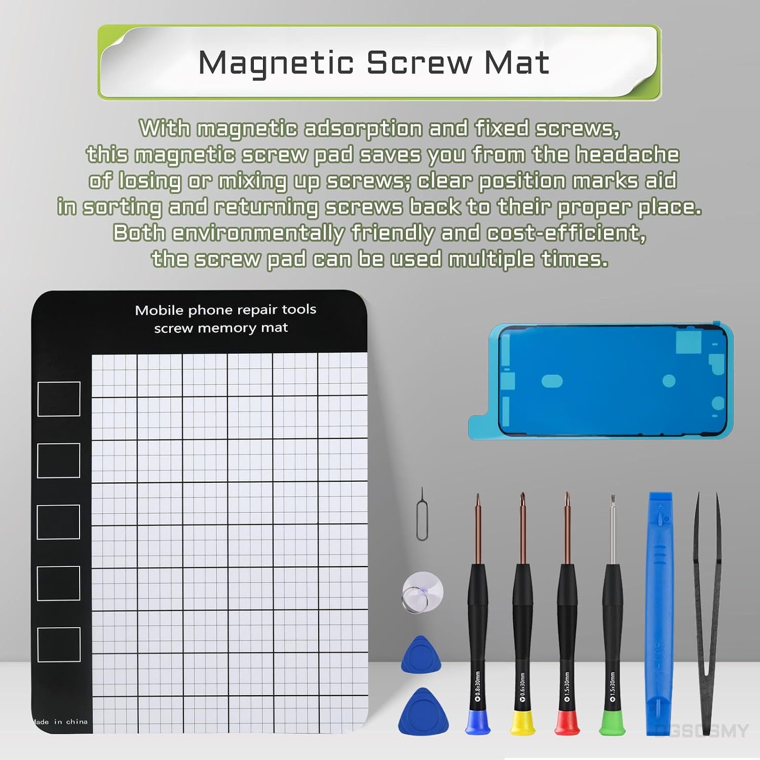 for iPhone 13 Pro Max Earpiece Speaker Flex Cable Replacement 13ProMax OEM Repair Proximity Sensor Connector Complete Fix Tools Kit with Waterproof Sticker for A2641 A2643 A2644 A2645 A2484