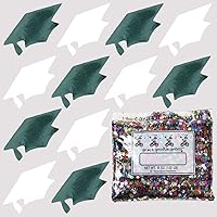 Vista 102 de Confeti Grad Cap Negro, Púrpura Combo - 2 bolsas de media onza (1 oz) (8400/8412)