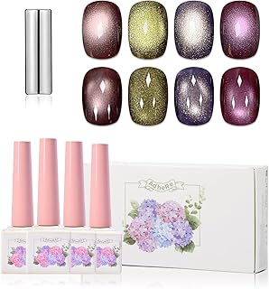 ADHERE Esmalte de uñas de gel de ojo de gato,...