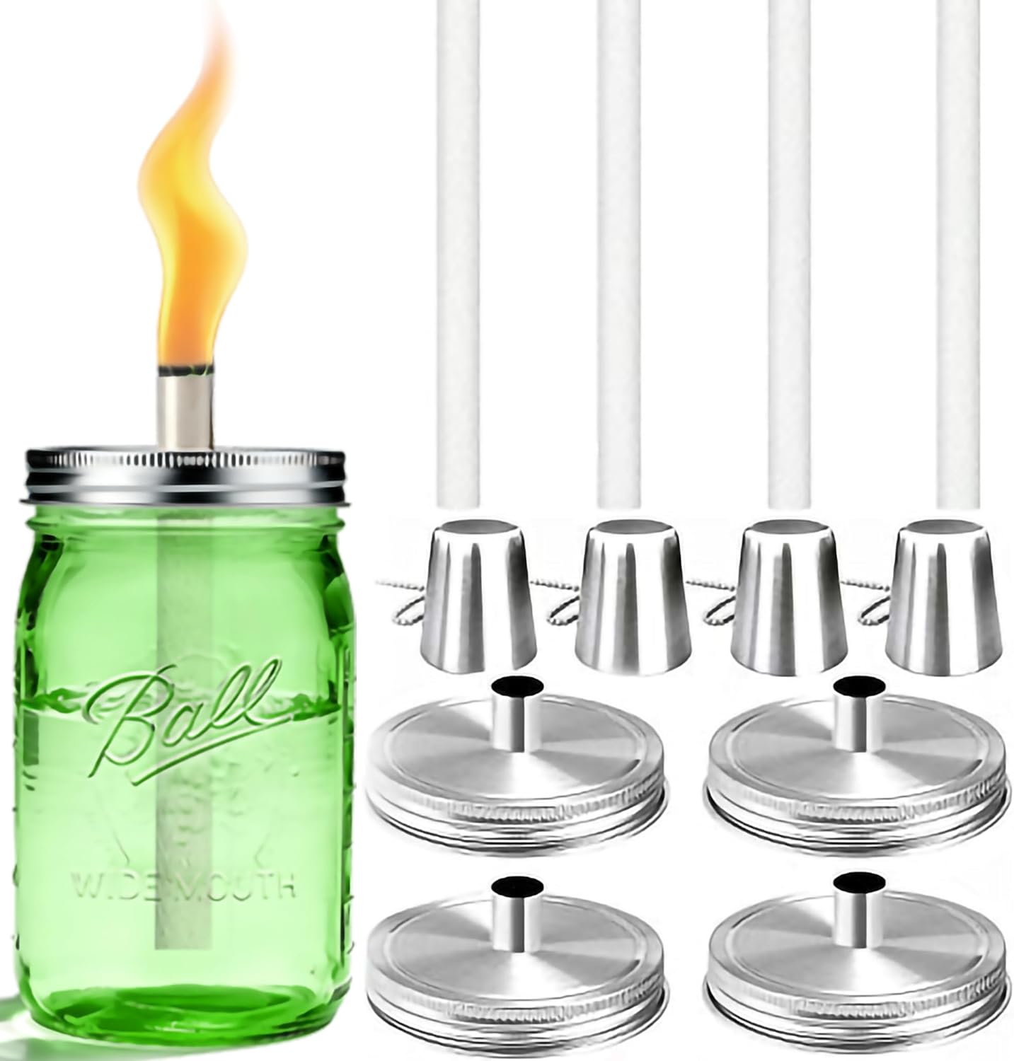 Yitee Mason Jar Tabletop Torch...