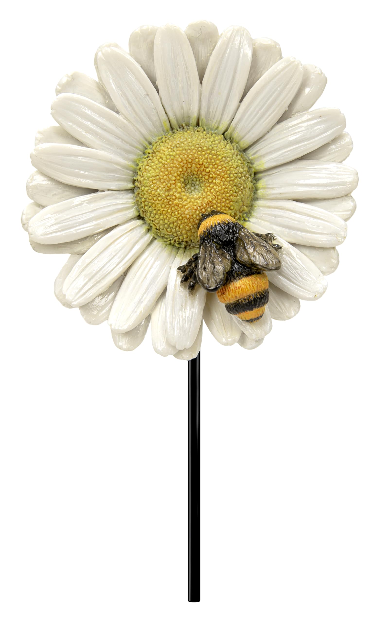 Vivid Arts White Daisy with Bee Plant Pal – Mini Plant Pot Decoration | Indoor & Outdoor Garden Décor