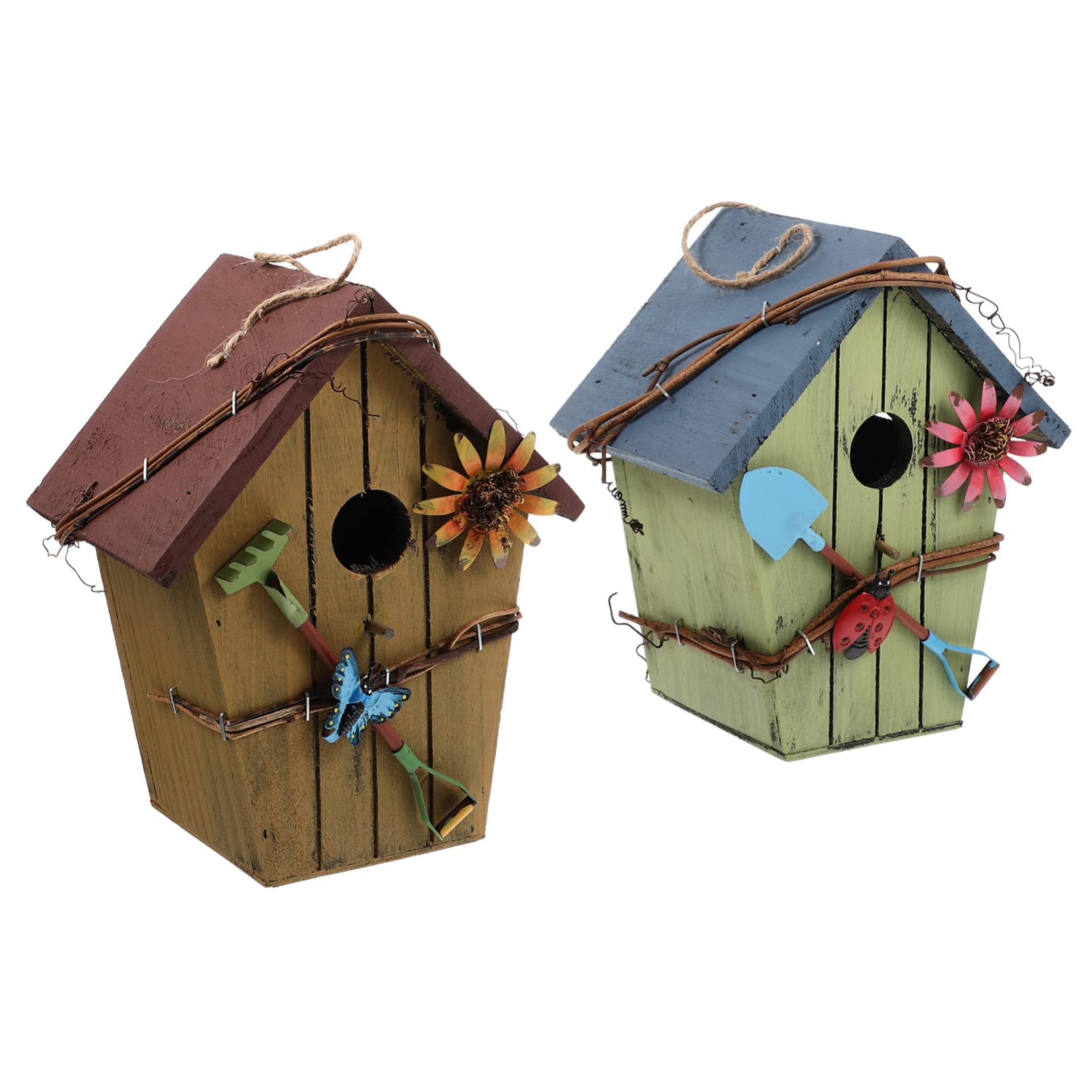 Cadeau d'anniversaire en bois : mangeoire à eau pour maison d'oiseaux de jardin