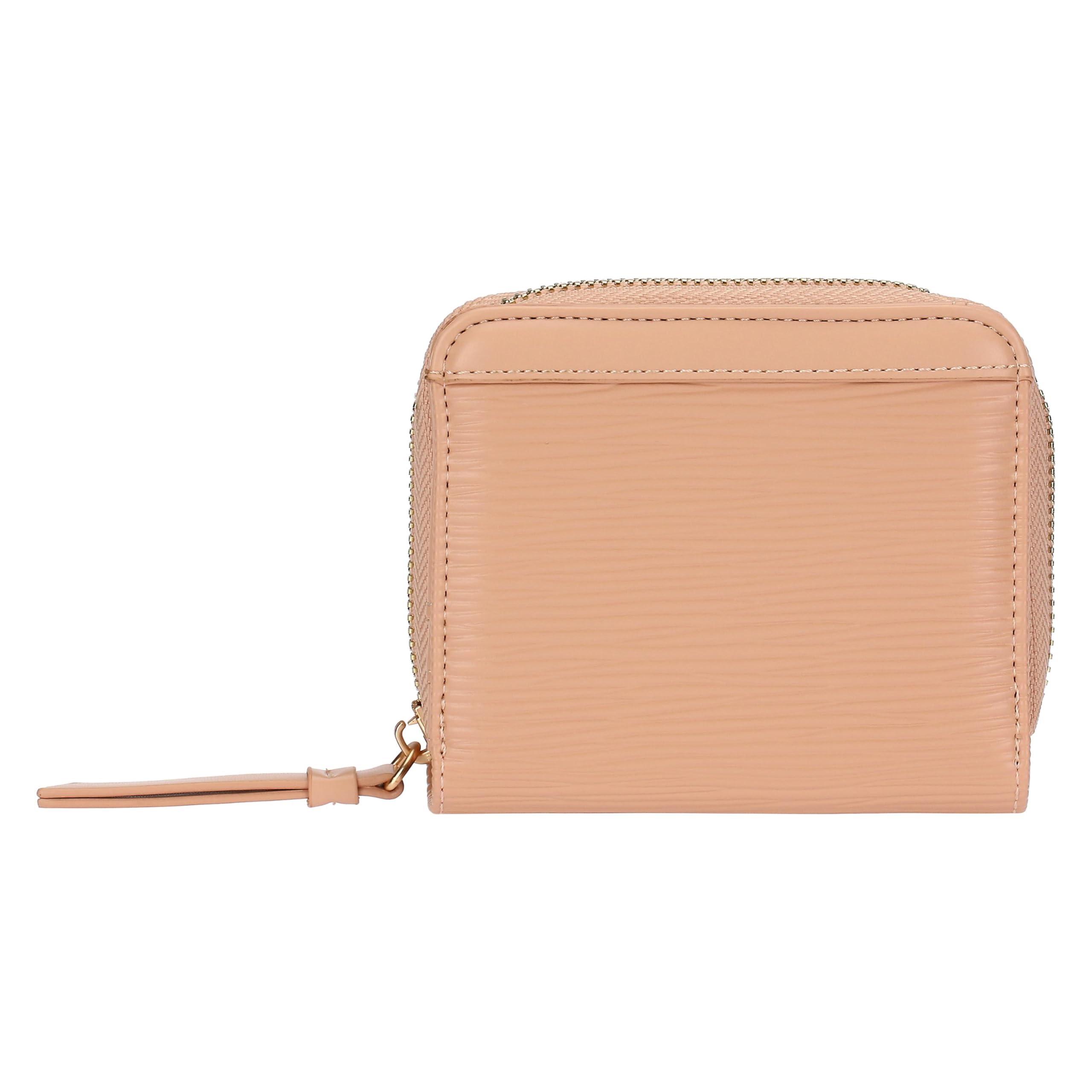 Portafoglio Donna In Ecopelle Rosa Con Zip - Capiente, Compatto, 20x3x10.5 Cm, Stile Sofisticato - Foto 1
