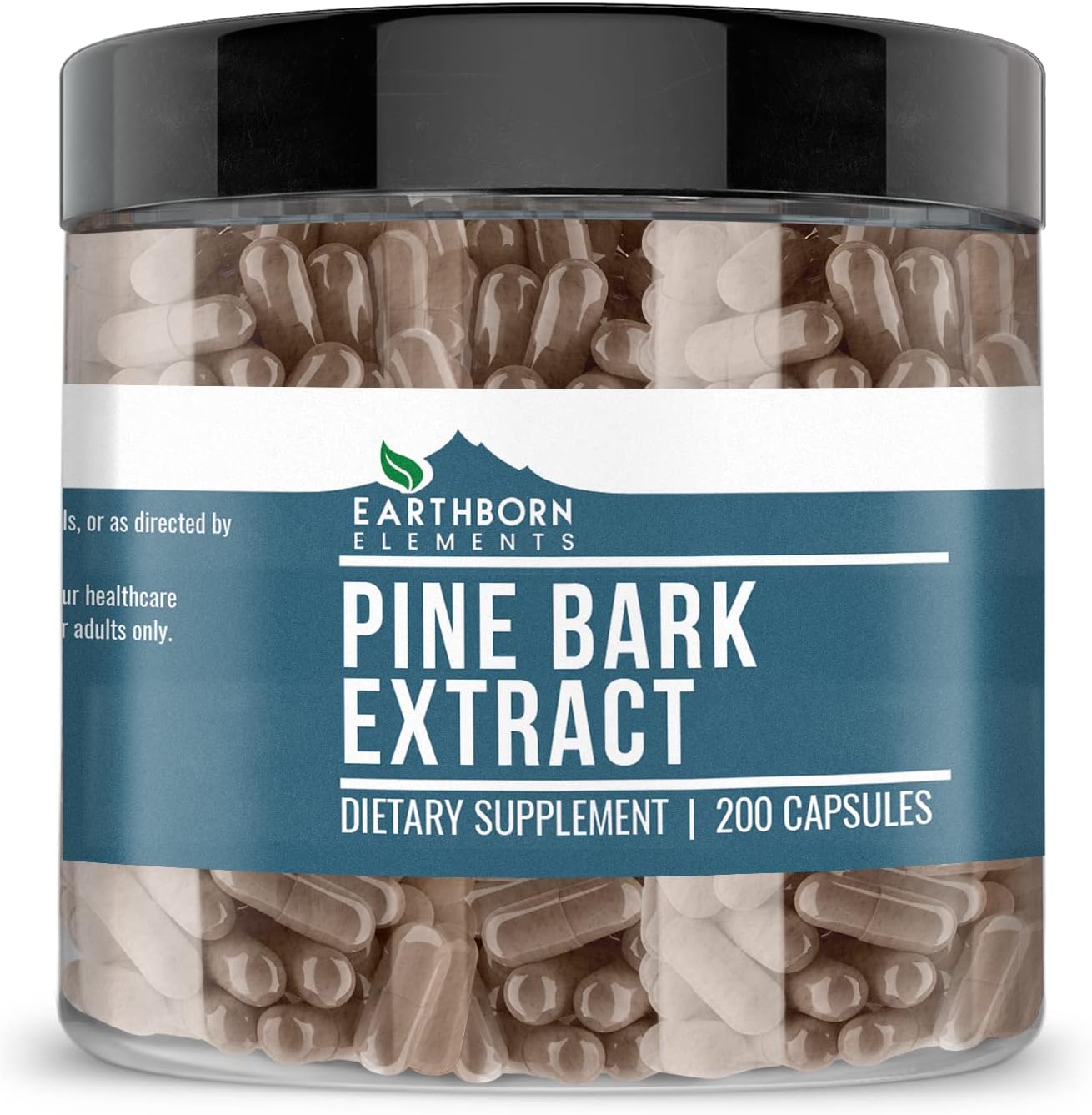 Earthborn Elements Pine Bark Extract, 200 Capsules, Pure
