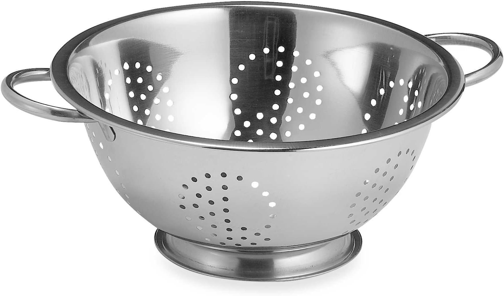 SWHF Stainless Steel 5 L Jumbo Colander and Strainer Stainless Steel 5L Jumbo Colander – Extra-Large, Durable Strainer for Cooking & Rinsing