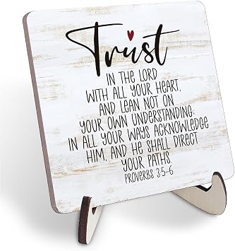 Bible Verse Wood Sign - I Can Do All Things Gift for Christian Home Decor