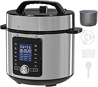 NEWBULIG 8.5 Quart 24-in-1 Electric Pressure Cooker Stainless Steel Multi Cooker Slow Cook Steam Yogurt Rice Maker