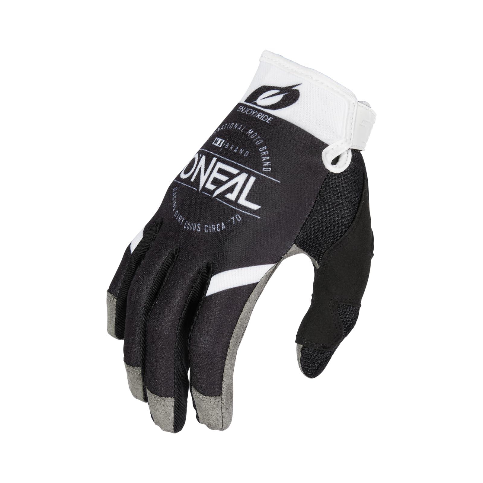 O'NEAL | Rękawiczki rowerowe i motocrossowe | MX MTB DH FR | trwałe, elastyczne materiały, wentylowana górna część dłoni | Mayhem Glove Brand V.23 | dla dorosłych | czarno-białe | rozmiar XL