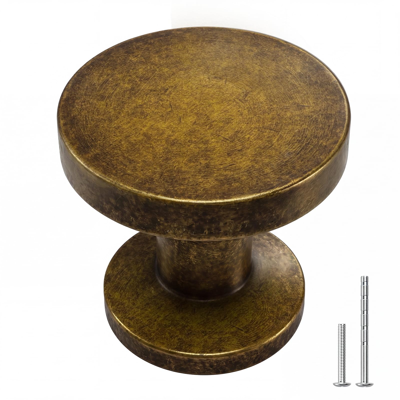 Goldenwarm Kitchen Cupboard Handles 15 Pack Antique Brass Knobs