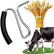 Stainless Steel California Castration Bander with 30 Pcs Bands, Professional Bloodless Castration Banding Tool Kit for Livestock, Cattle, Calves, Sheep, Goats