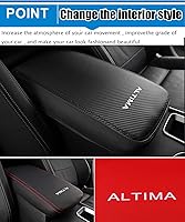 Vista 7 de Great-luck Leather Center Console Cover Armrest Pad,Protector Armrest Box Cover Accessories Keep Your Armrest in a More Comfortable Feeling(black