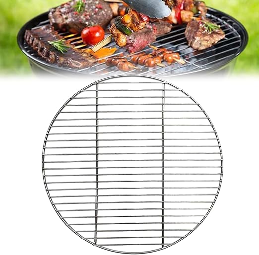 Produktbild von Grillrost Rund 40 Cm Rund Edelstahl Grillrost, BBQ Grillgitter Backblech Für Camping, Picknick, Garten(38cm Grillroste Rund Edelstahl