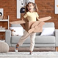 Vista 6 de Geyoga rollo de cartón corrugado de una sola cara marrón B flute, rollo de papel corrugado para embalaje, almacenamiento, manualidades DIY