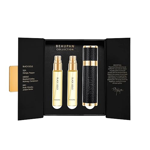 Miniatura 2 de BEAUPAN Perfume en aerosol de mango tamaño viaje conjuntos de perfumes de intuición de lujo para mujeres y hombres de larga duración para viaje, set
