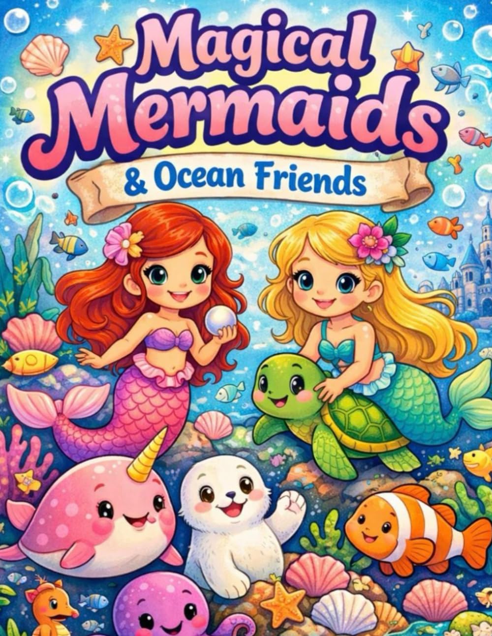 Magical mermaids & ocean friends