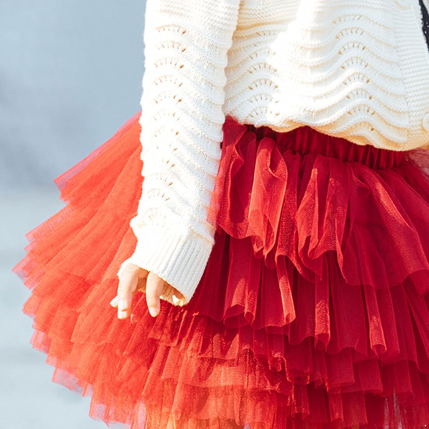 Alvivi Baby Girls' Tutu Skirt Bloomers Toddler 6 Layered Tulle Tutus Birthday Party Phtotography Princess Dress Outfit