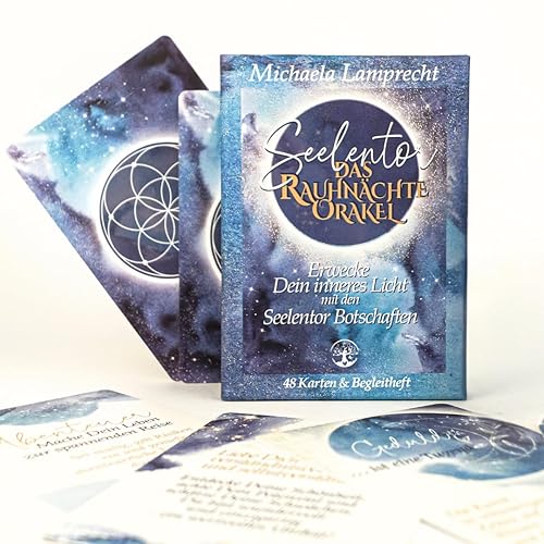 Kartenset: "Seelentor Rauhnächte Orakel" Erwecke Dein inneres Licht und stärke Deine Intuition mit den 48 Seelentor Botschaften inkl. Begleitbuch
