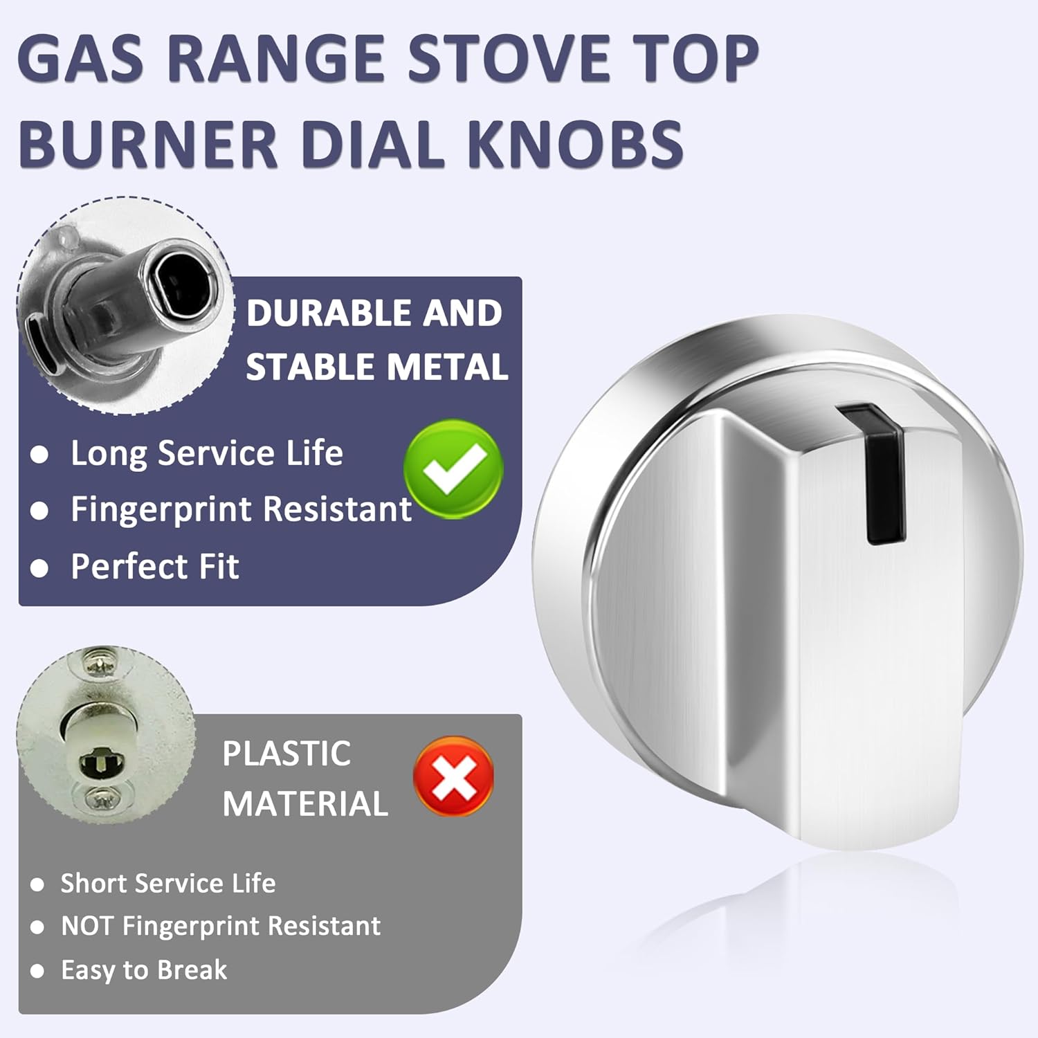 WB03X29354 for GE Stove Knob Replacement/Gas Stove Knobs-Models PGP7030SL1SS PGP9030SL1SS,GE Oven Burner Top Stove knobs Replaces PD00042150 4585908 AP6327766