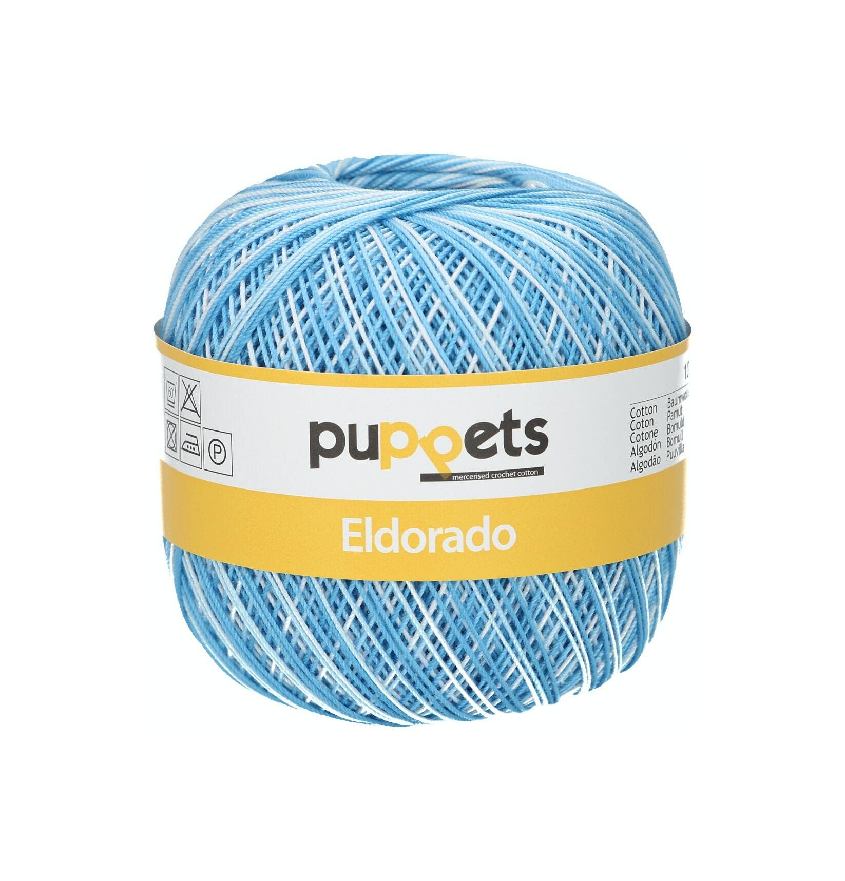 Puppets Crochet Yarn, Cotton, 00056 Multicoloured, Multicolor