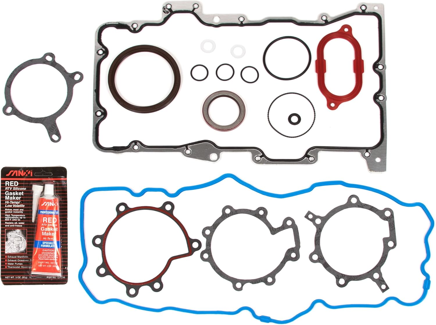 MA-4216924437 Full Gasket Set Head Bolts Compatible With/For 2005-01/18/2006 Ford Escape Mercury Mariner 3.0
