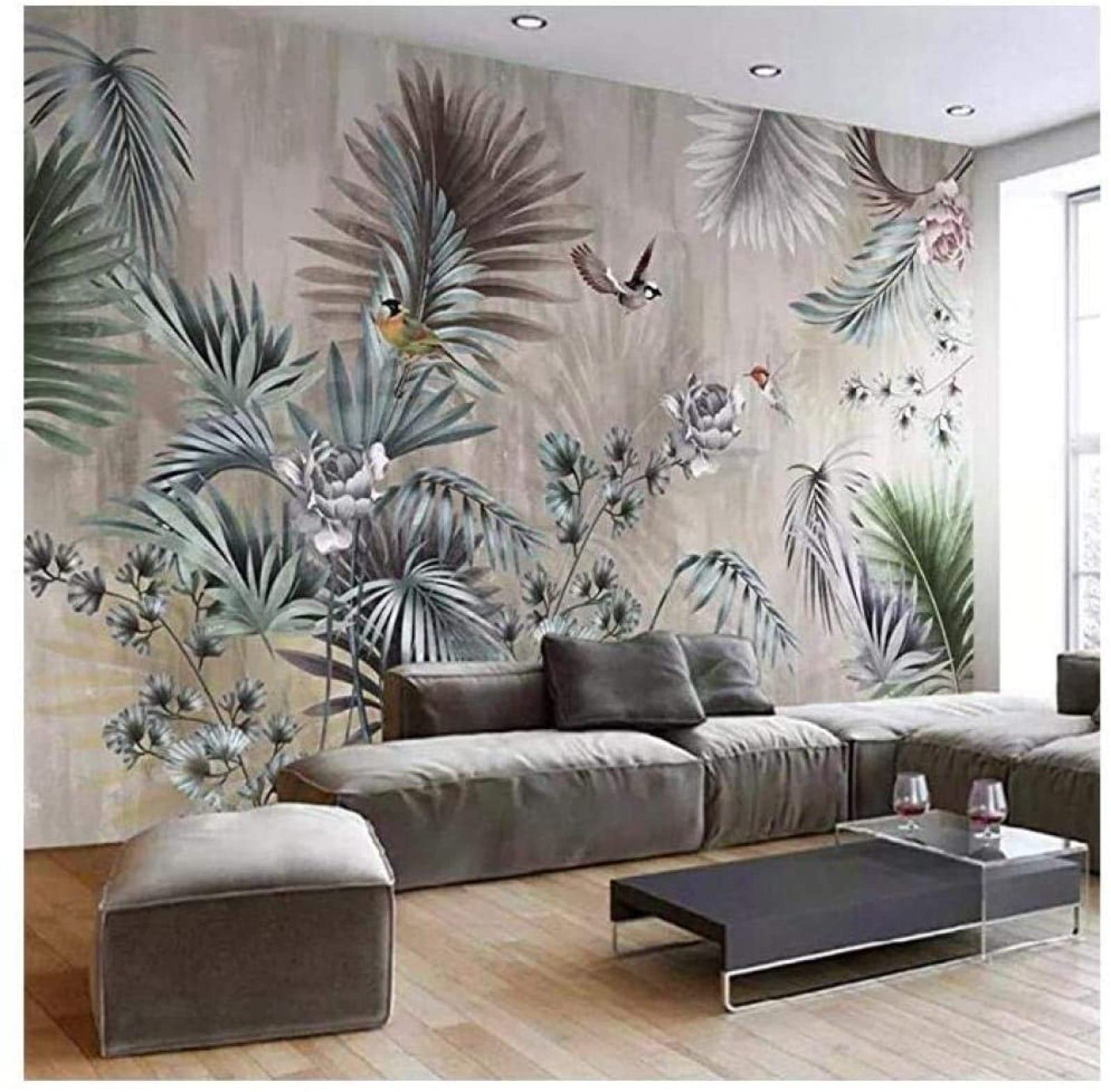 Papier Peint Panoramique Plante 350x250cm Décoration Murale Salon - 320986