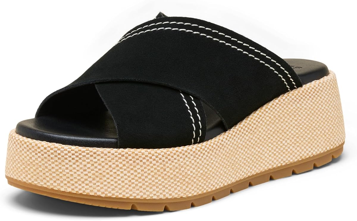 Women's Sunpeak Platform Slide, Natural/Honey White, 7 Regular