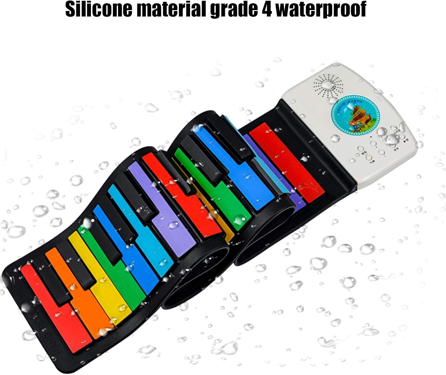 Roll Up Piano Keyboard Electric Piano Keyboard 49 Keys, Hand Roll Educational Gifts, Portable Up USB Charging, Hand