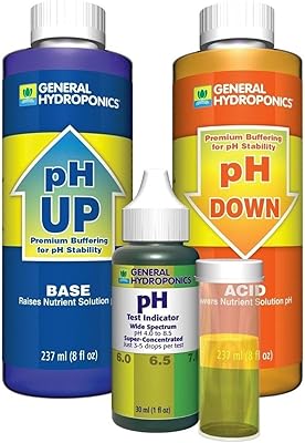 1-Set Paradisiac Popular GH pH Control Acid Alkaline Water Test Kit Accurate General Up and Down Volume 8 oz with 1 oz Indicator
