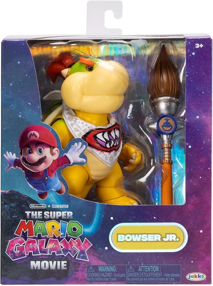 Muñeco de Acción Super Mario Galaxy Bowser Jr. con Cepillo de Pintar miniatura 6
