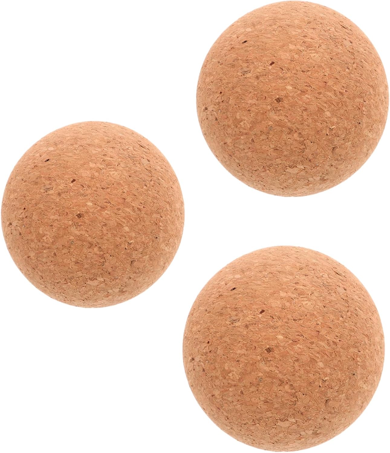 3pcs Cork Massage Balls for Muscle Relaxation and Self-Massage, Portable Muscle Massage Tool with 8/9/10cm Diameter, for Plantar and Hands, for Yoga Sessions and Home Use