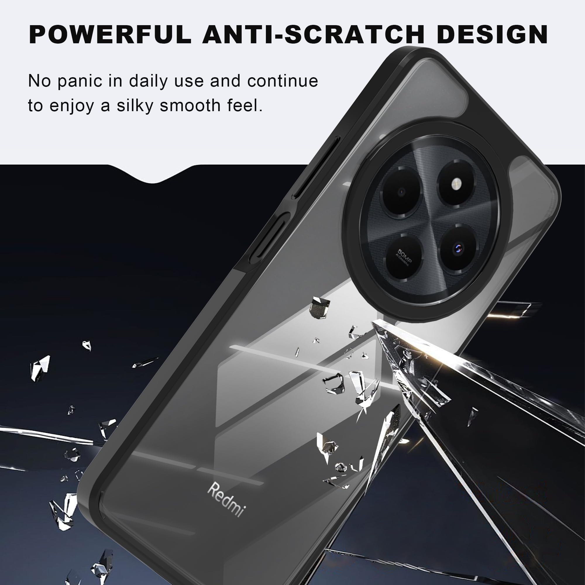 Namenand for Xiaomi Redmi 14C 4G Phone Case, with 1 Pack Tempered Screen Protector, Camera Lens Full Protection - Image 4