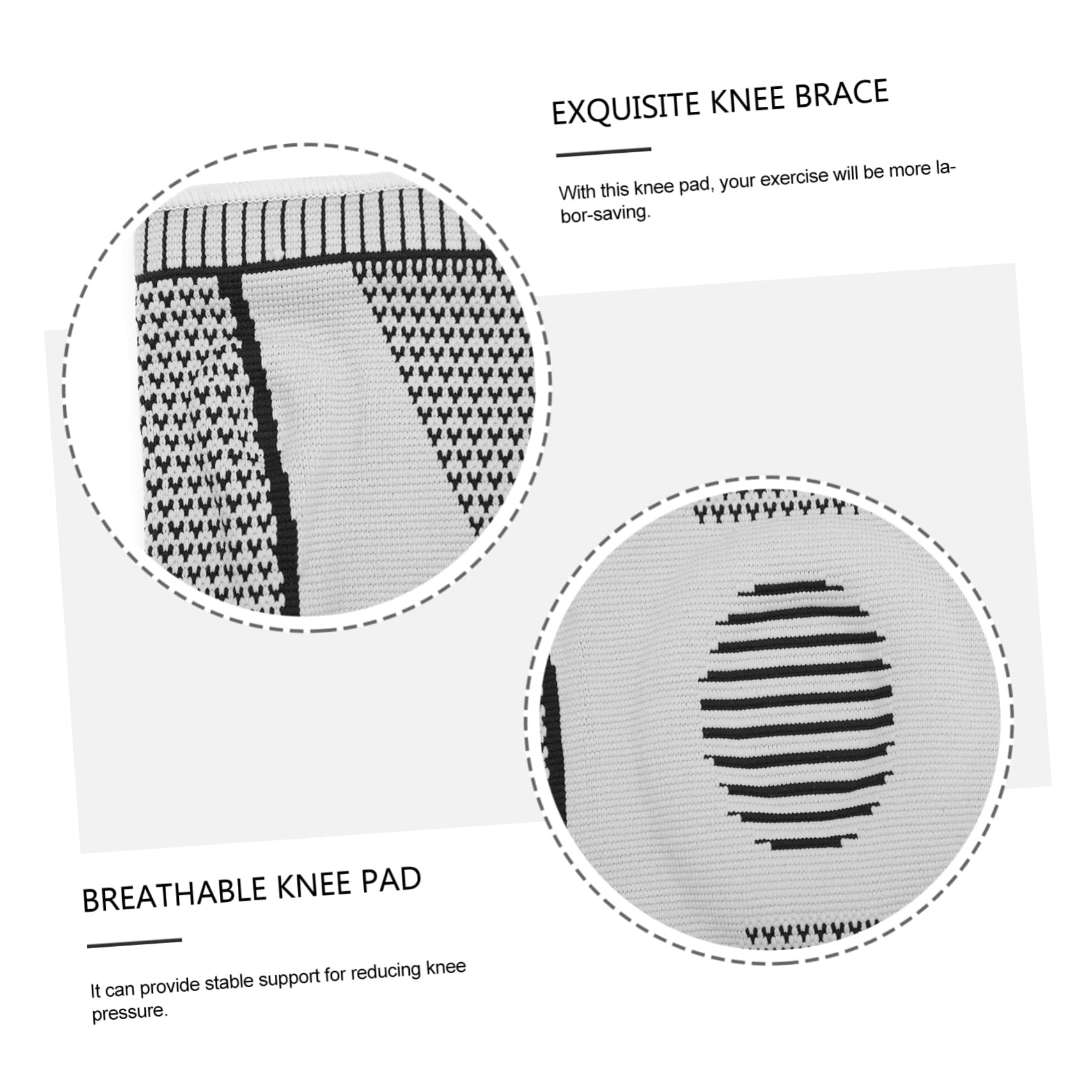 BCOATH Breathable Fitness Knee Pads Knee Brace Volleyball Kneepads Sleeves Running 3d Ring Fit