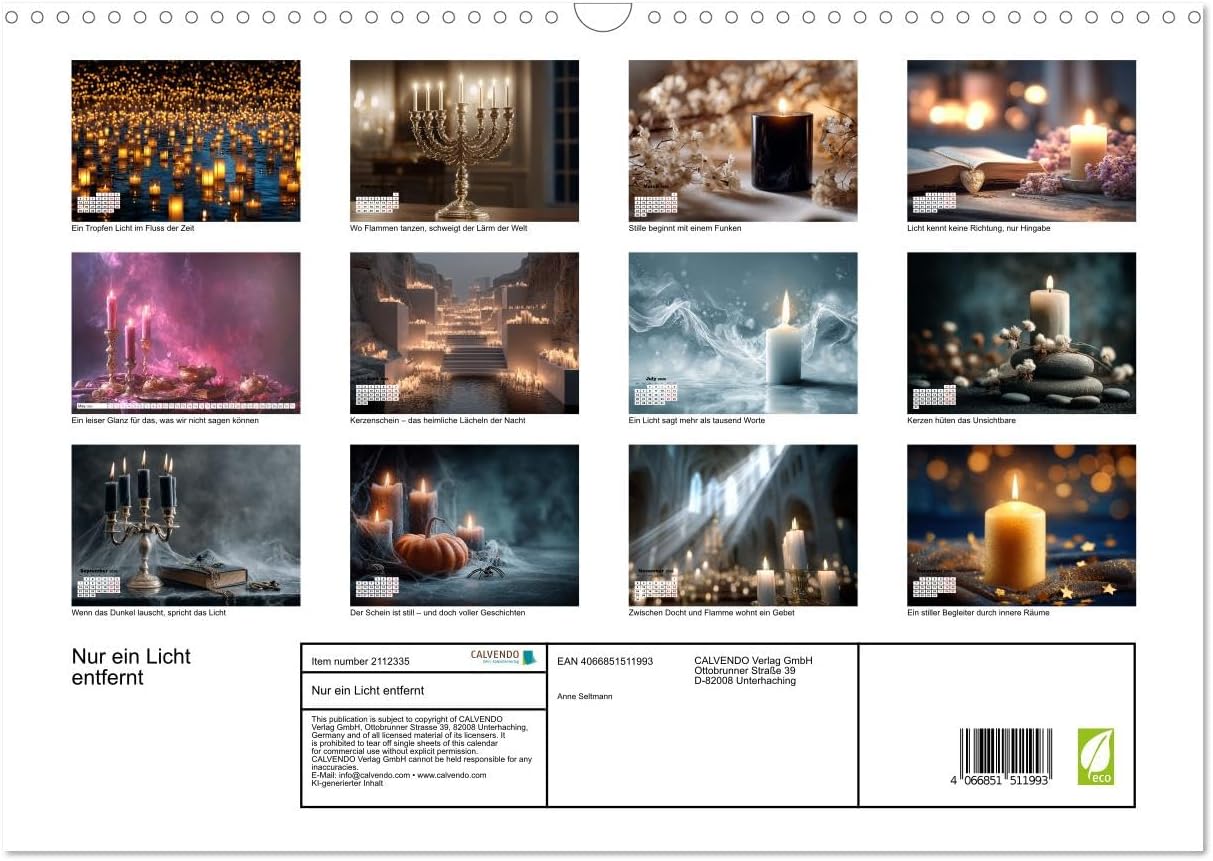 Just a light away, US-Version (Wall Calendar 2026 DIN A3 Landscape), CALVENDO 12 Month Wall Calendar