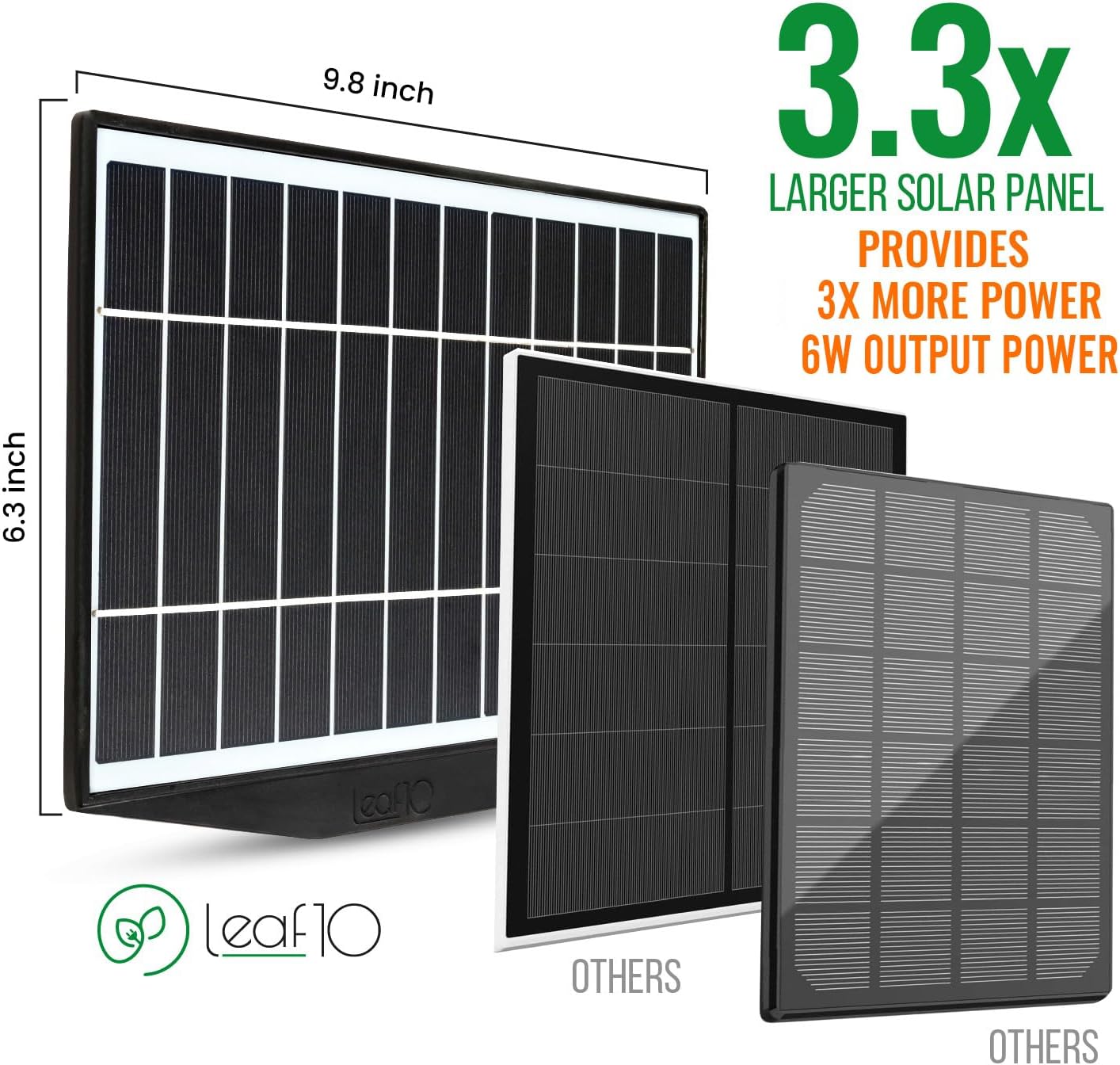 6W Solar Panel Charger Compatible with Arlo Pro 3 Floodlight, Pro 4 & Pro 5S Outdoor Cameras | Adjustable Mount Extension Arm | Magnetic Charging Cable | Weather Resistant