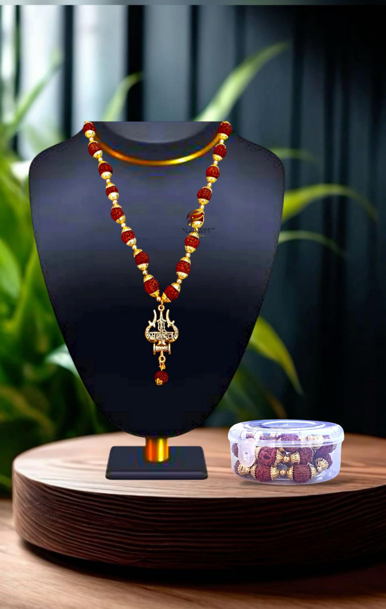 5 Mukhi Rudraksha Mala - Shiva Meditation Necklace -7 5 Mukhi Rudraksha Mala - Shiva Meditation Necklace -7