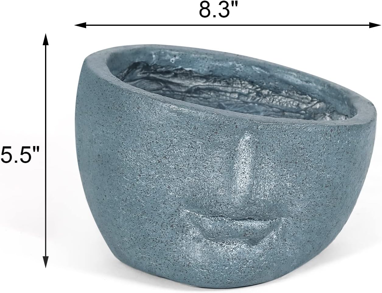 Joveco Face Planters Pots Flower Head Planter, Unique Human Face Garden Pot Succulent Planter for Indoor Outdoor