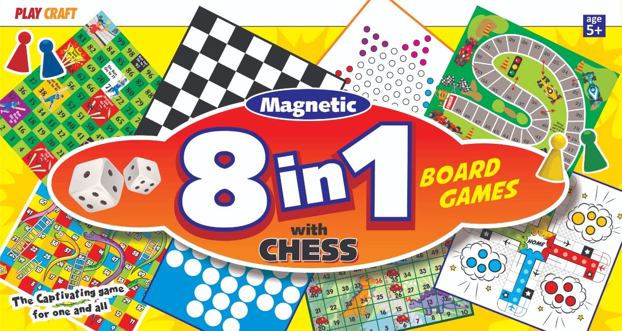 8 in 1 Party & Fun Games Board Game Accessories Board Game for Family and Kids (8 in 1 Game) (B0BW638XX7) Amazon Price History, Amazon Price Tracker