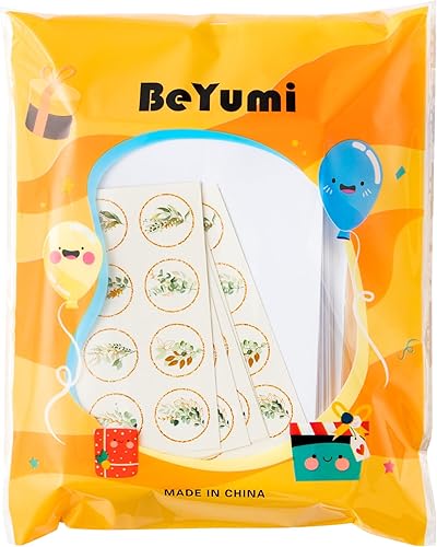 Miniatura 6 de BeYumi 85 tarjetas de felicitación doradas con sobres, calcomanías de acuarela, tarjetas de notas botánicas de acuarela con plantas verdes, tarjeta