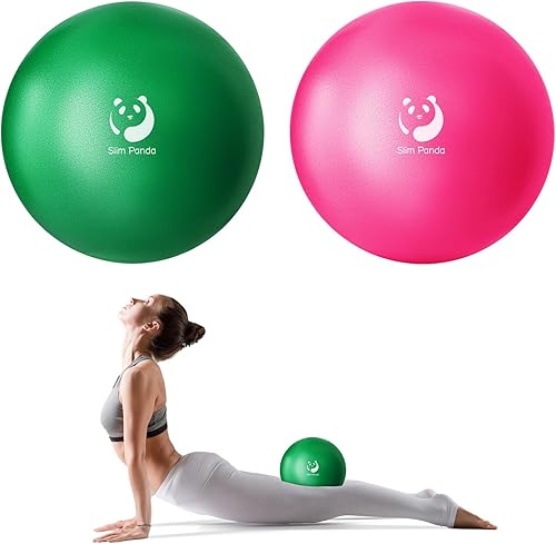 Miniatura 30 de Slim Panda Pelota de Pilates, Pelota de Ejercicio Pequeña de 9 Pulgadas, Mini Pelota de Yoga Antiestallido para Estabilidad, Entrenamiento, Barre, 1